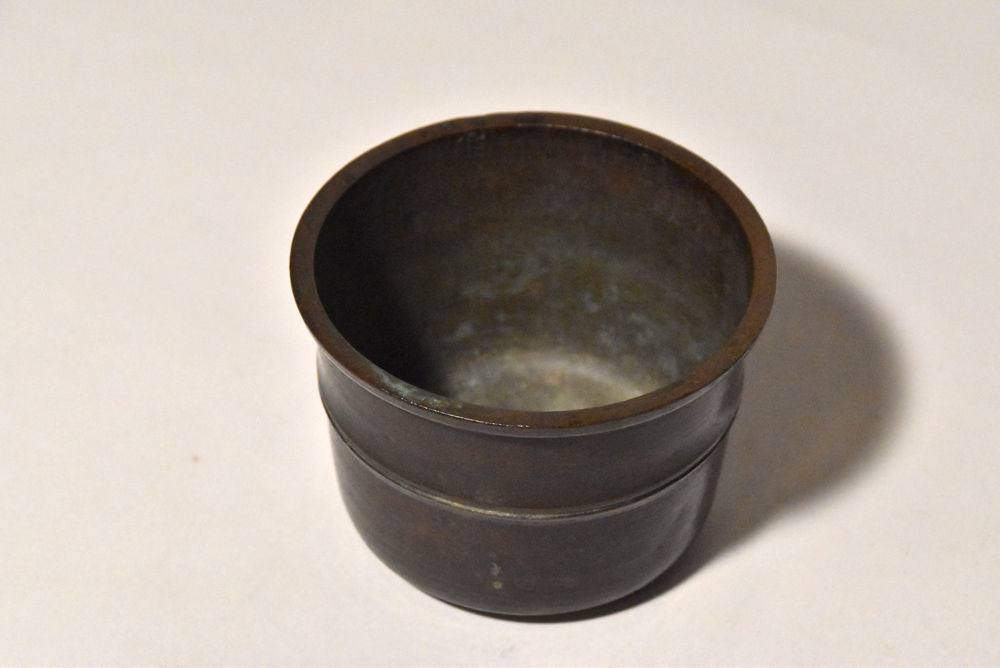 お得最安値古銅筒碗（室町～江戸時代） 花器